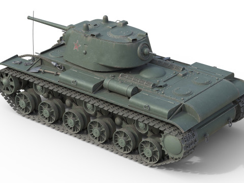 Kliment Voroshilov tank KV1 3Dモデル