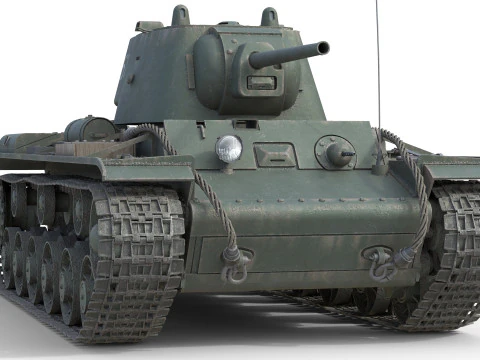 Kliment Voroshilov tank KV1 3D Model