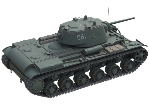 Kliment Voroshilov tank KV1 3Dモデル