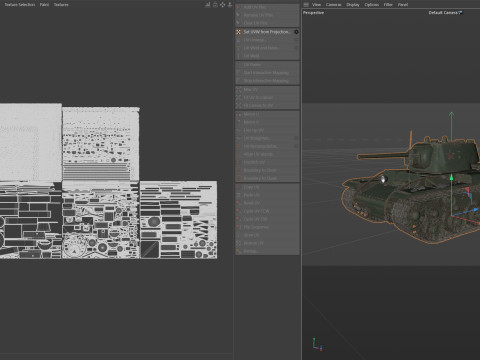 Kliment Voroshilov tank KV1 3Dモデル