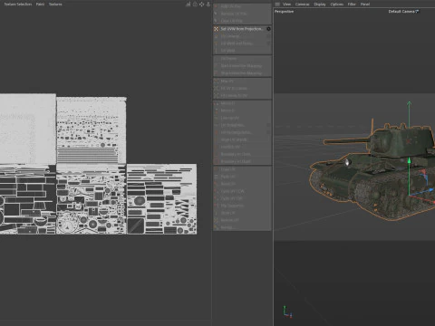 Kliment Voroshilov tank KV1 3D Model