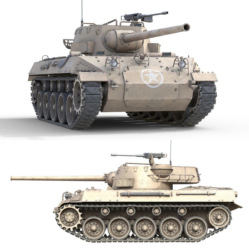Cacciacarri M18 Hellcat Modello 3D .c4d .max .obj .3ds .fbx .stl .blend
