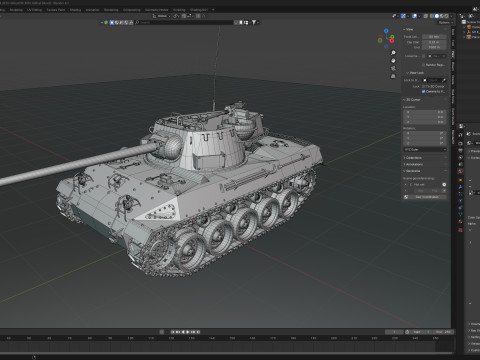 M18 Hellcat Tank destroyer 3D Модель
