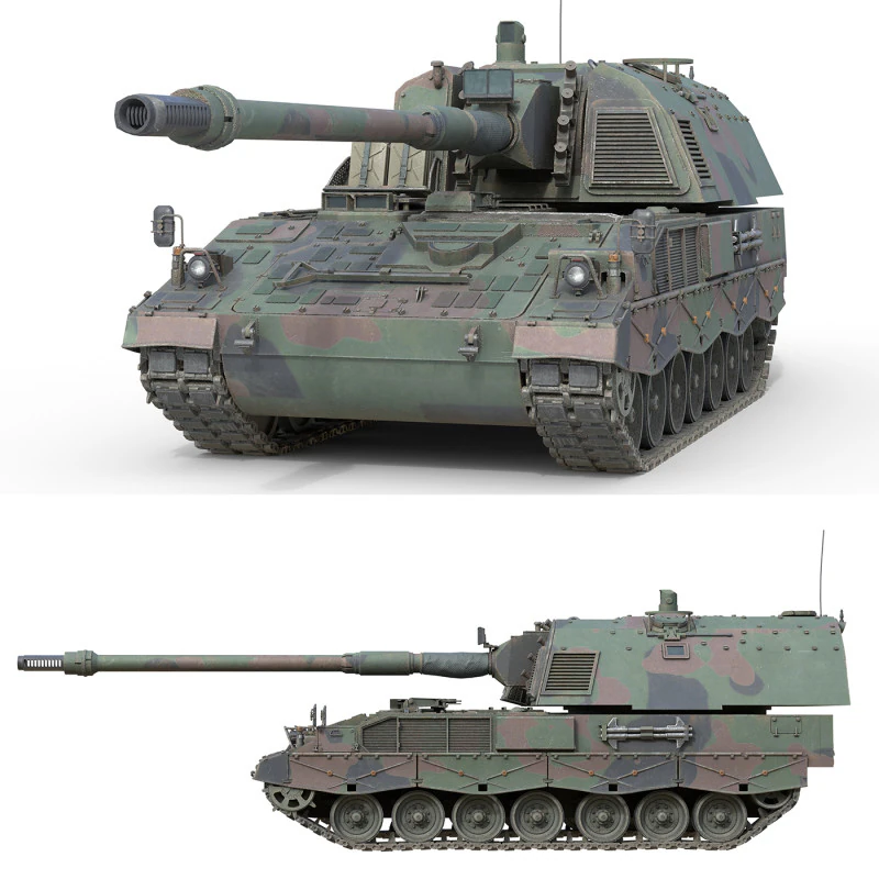 Panzerhaubitze 2000 Self Propelled Howitzer 3D Model .c4d .max .obj .3ds .fbx .stl .blend