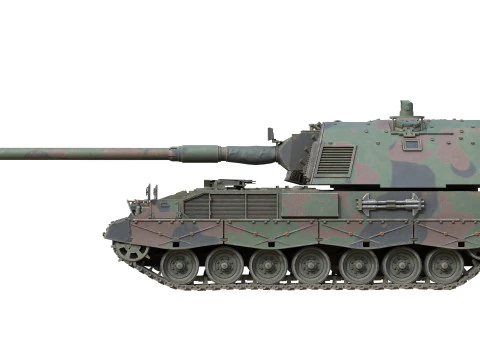 Panzerhaubitze 2000 Self Propelled Howitzer 3D Model