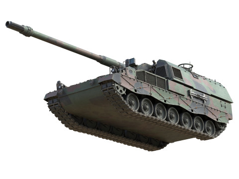 Panzerhaubitze 2000 Self Propelled Howitzer 3D मॉडल