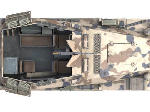 Trasporto personale corazzato semicingolato Sd Kfz 250 Modello 3D