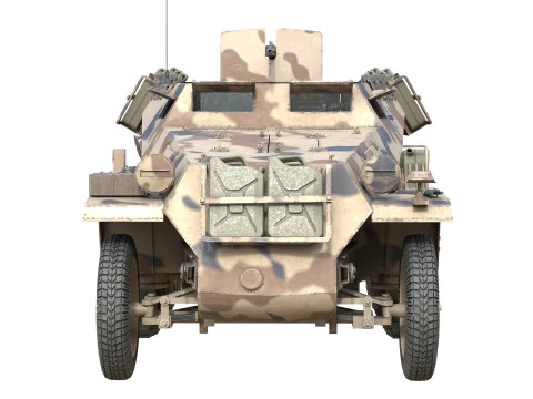 Trasporto personale corazzato semicingolato Sd Kfz 250 Modello 3D