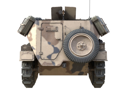 Sd Kfz 250 Half Track Armored Personnel Carrier 3Dモデル