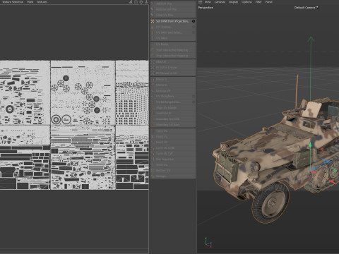 Sd Kfz 250 Half Track Armored Personnel Carrier 3Dモデル