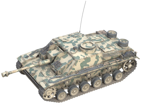 Sturmgeschutz III Assault Modelo 3D