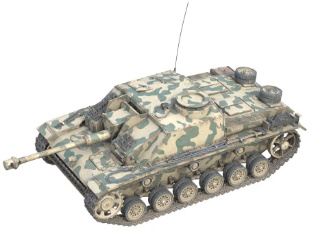 Sturmgeschutz III Assault 3D Model