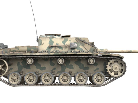 Sturmgeschutz III Assault 3D Model