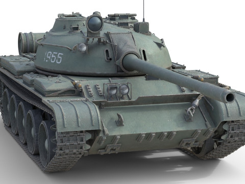 T 55 Main Battle Tank Modelo 3D