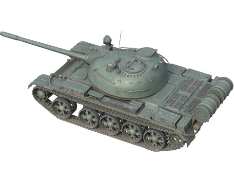 T 55 Main Battle Tank Modelo 3D
