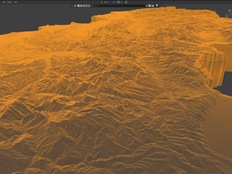 Albania Terrain Map Model 3D