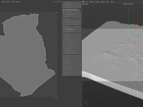 Algeria Terrain Map 3D Model