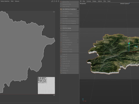 Andorra Terrain Map Modelo 3D