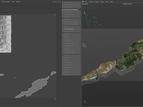 Anguilla Terrain Map Model 3D