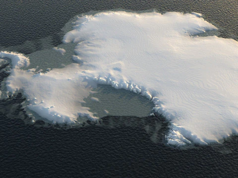 Antarctica Terrain Map 3D Model