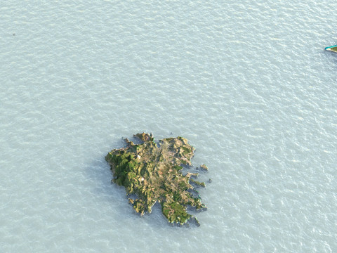 Antigua and Barbuda Terrain Map 3D Model