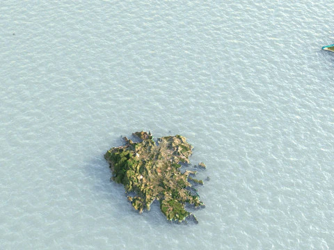 Antigua and Barbuda Terrain Map 3D Model