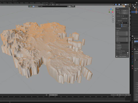 Antigua and Barbuda Terrain Map 3D Model