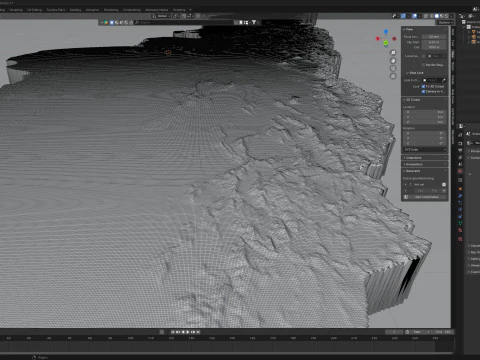 Argentina Terrain Map 3D Model