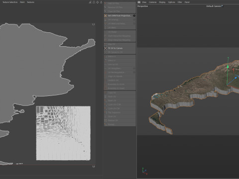 Argentina Terrain Map 3D 모델