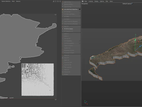 Argentina Terrain Map 3D Model