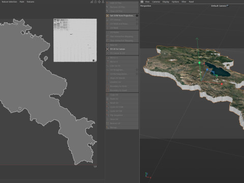 Armenia Terrain Map 3D-Modell