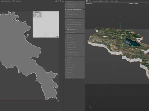 Armenia Terrain Map 3D Model