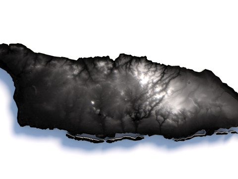 Aruba Terrain Map 3D Модель