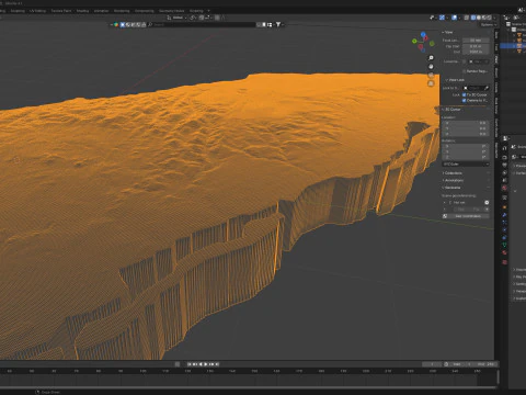 Aruba Terrain Map 3D Model