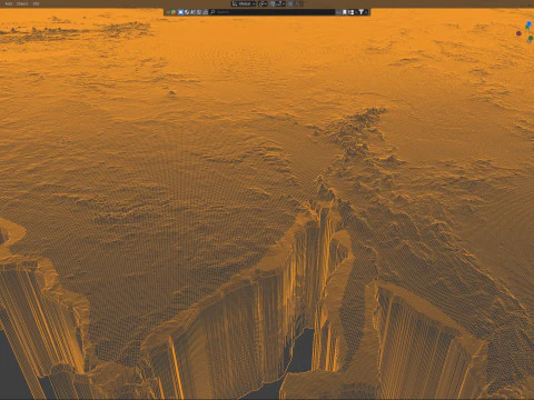 Australia Terrain Map 3D Model