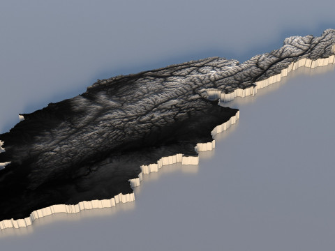 Austria Terrain Map Modèle 3D