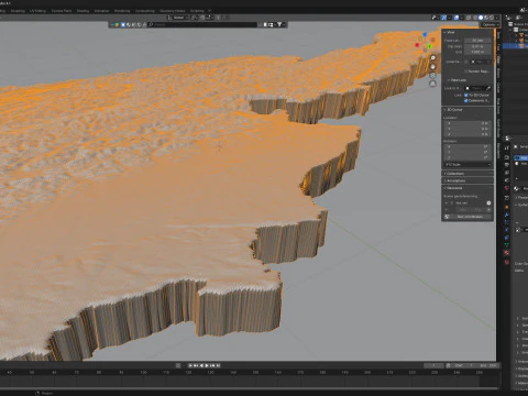 Austria Terrain Map 3D Model
