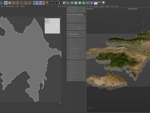 Azerbaijan Terrain Map 3D Model