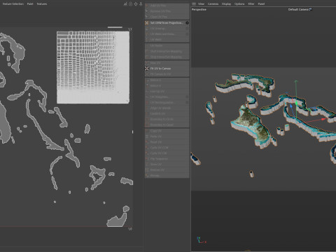 Bahamas Terrain Map Model 3D