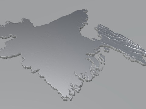 Bangladesh Terrain Map Modelo 3D
