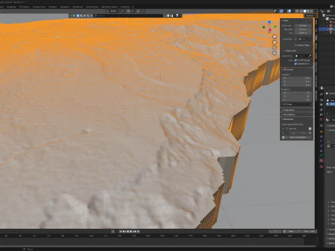Barbados Terrain Map 3D Model