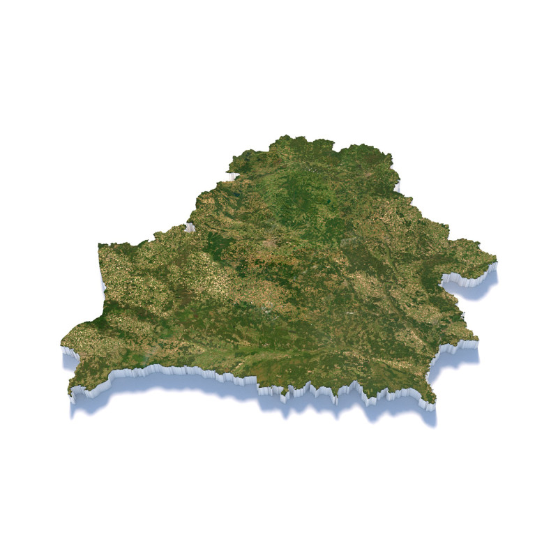 Belarus Terrain Map 3Dモデル .c4d .max .obj .3ds .fbx .stl .blend