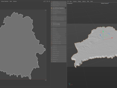 Belarus Terrain Map 3Dモデル