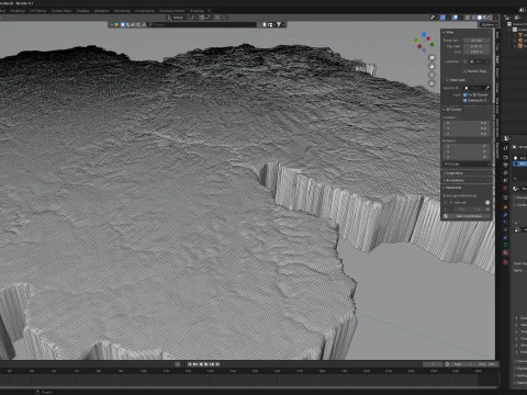 Belgium Terrain Map 3D Model