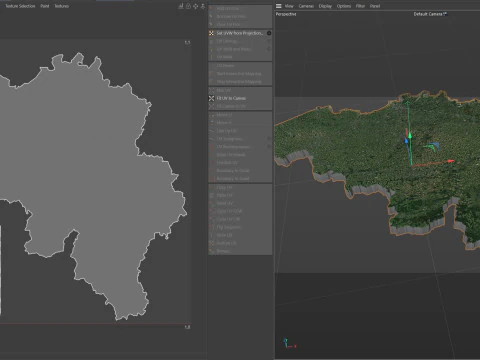 Belgium Terrain Map 3D Model