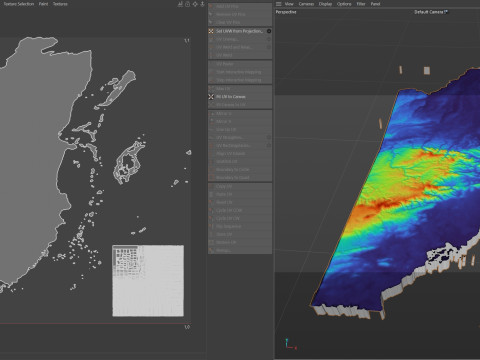 Belize Terrain Map Model 3D