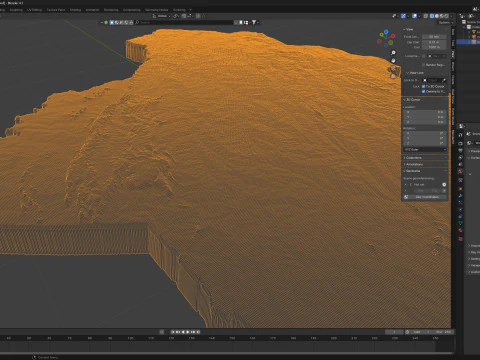 Benin Terrain Map 3D Model