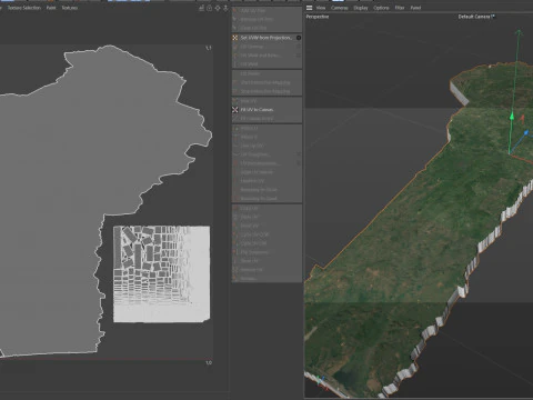Benin Terrain Map 3D Model