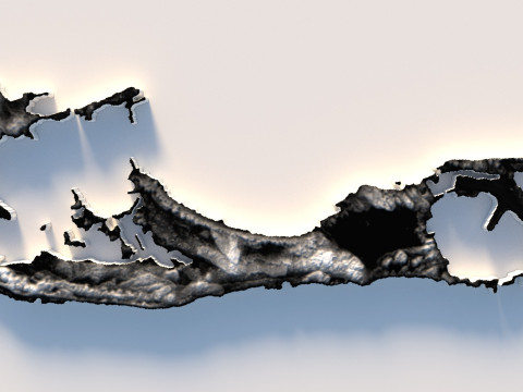 Bermuda Terrain Map 3D 모델