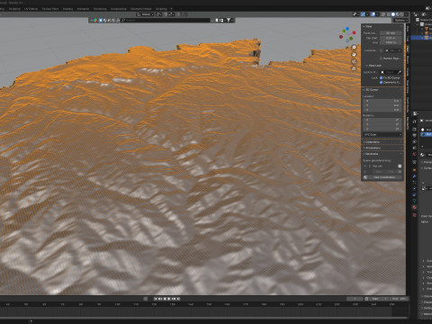 Bhutan Terrain Map Modèle 3D